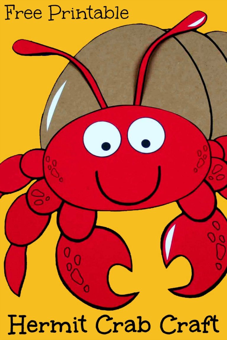 Free Printable Hermit Crab Craft - Mama Likes This