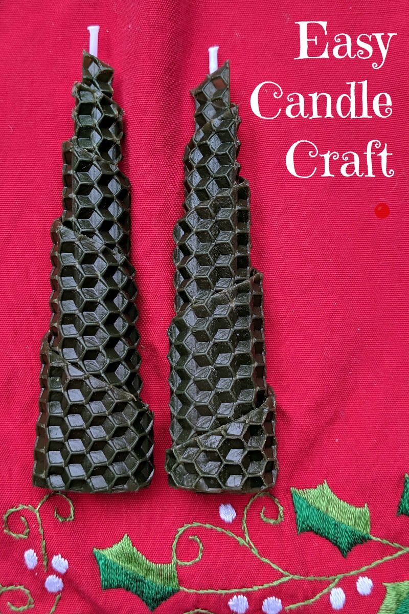 Christmas Tree Beeswax Candle Craft