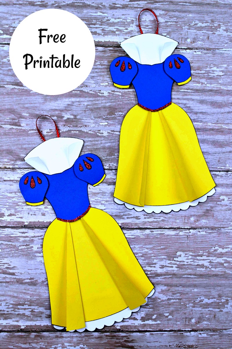 Free Printable Snow White Ornament Craft Mama Likes This 