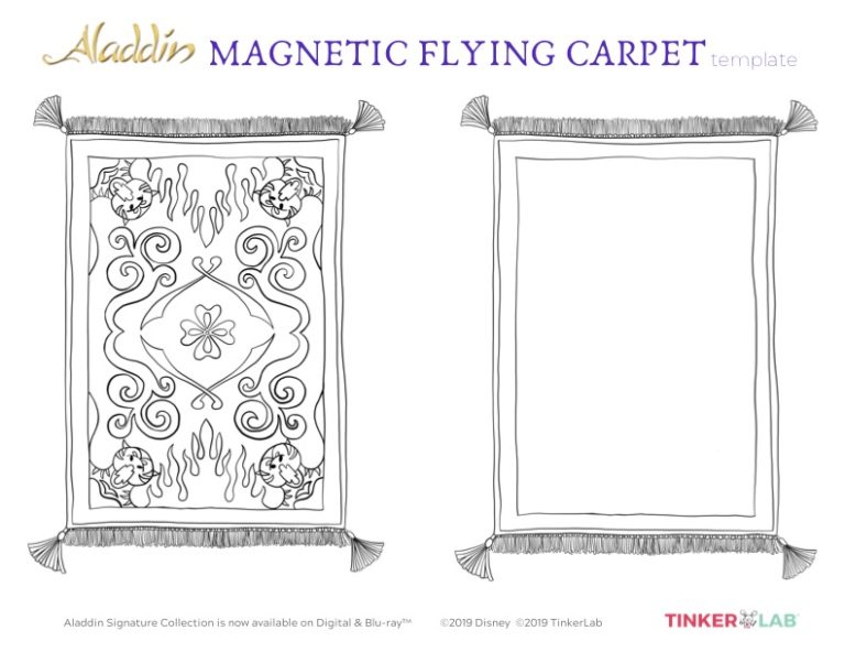 Free Printable Aladdin Flying Carpet Craft Mama Likes This