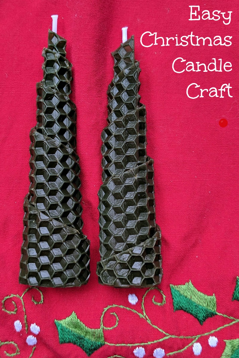 Christmas Tree Beeswax Candle Craft