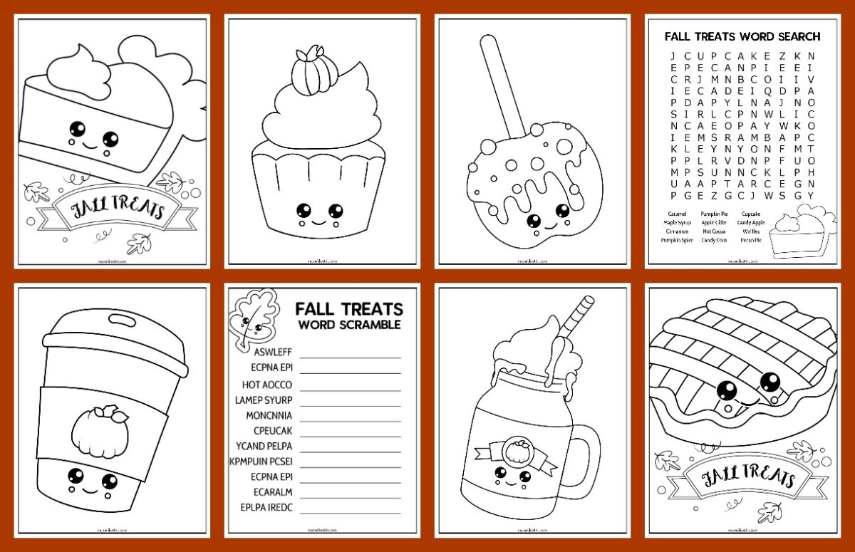 Free Printable Fall Treats Activity Pages Mama Likes This