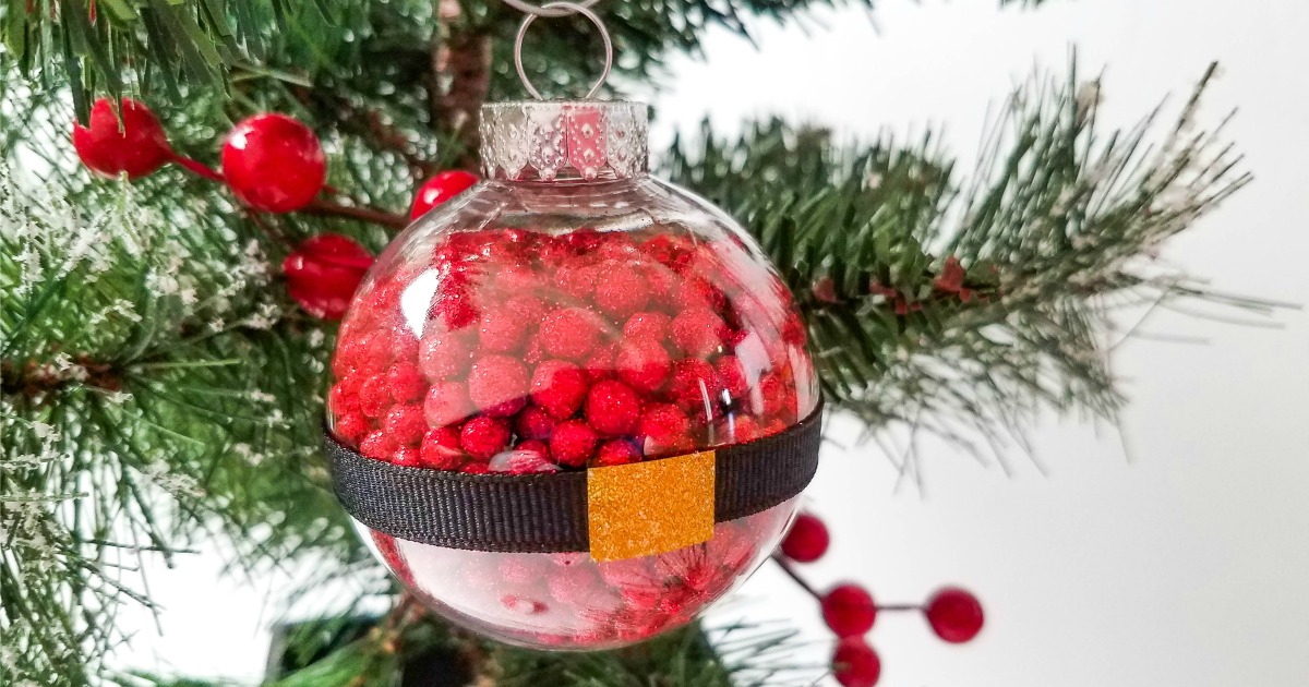 Cute and Easy Santa Ball Ornament Craft - Mama Likes This