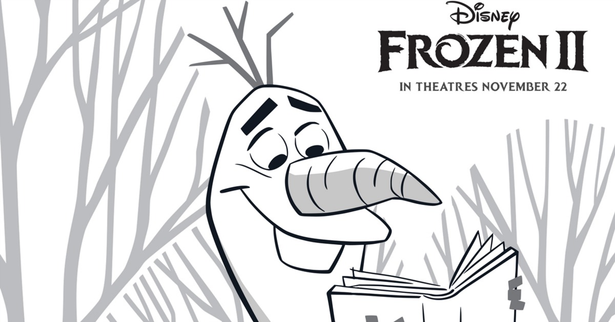 Download Free Printable Disney Frozen 2 Olaf Coloring Page | Mama ...