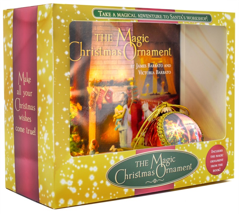 magic christmas ornament gift set