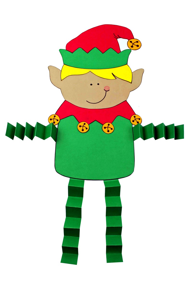 Christmas Elf Craft #Elf #ElfCraft #ChristmasCraft #Craft #AccordionLegCraft