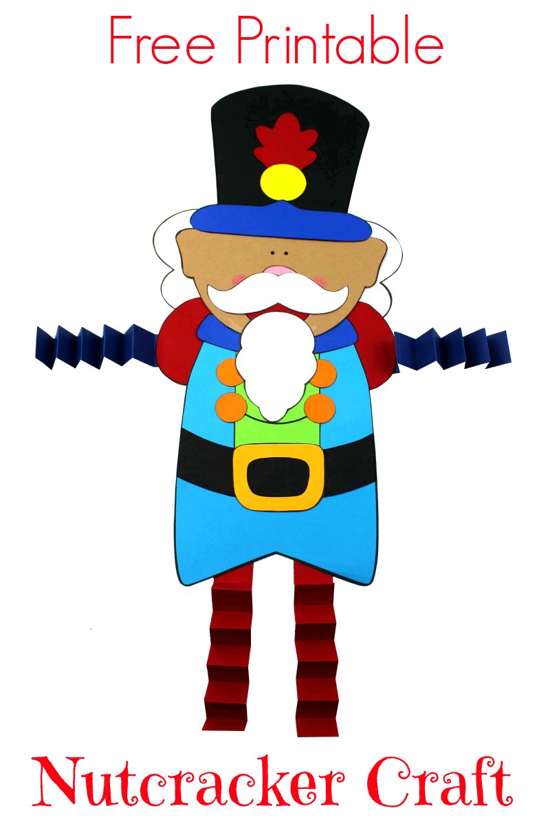 pin a nutcracker craft with accordion legs