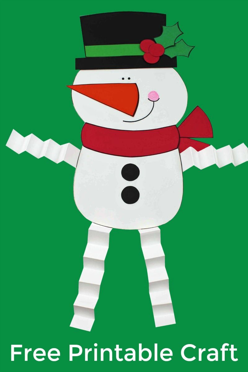 Printable Snowman Craft (FREE PDF) - Crafts on Sea