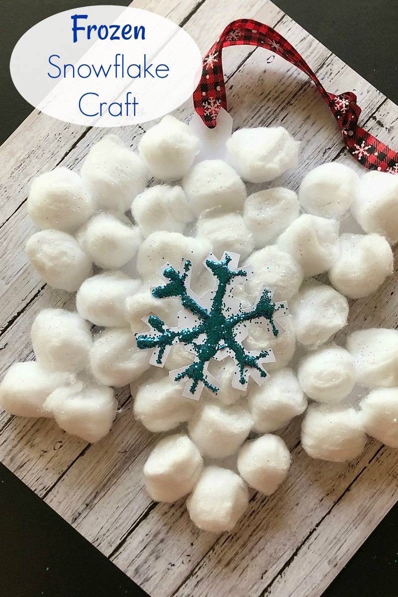Disney Frozen Snowflake Ornament Craft #DisneyInspired