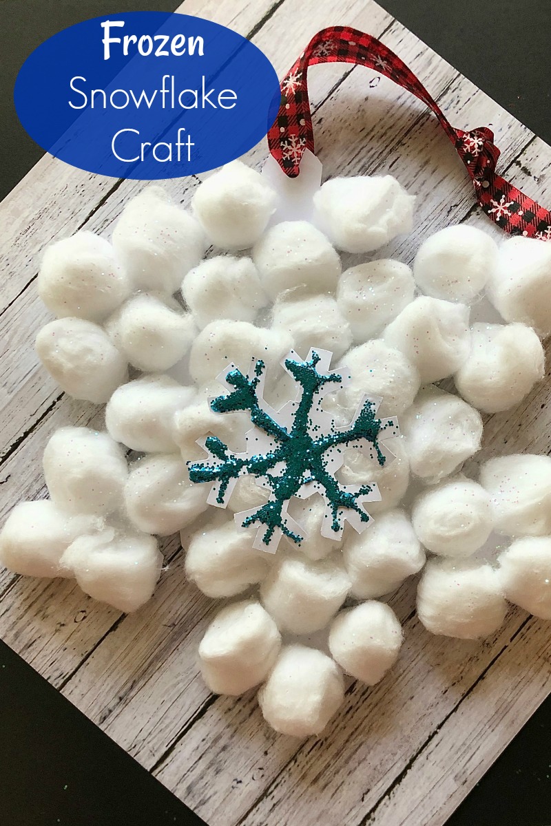 Disney Frozen Snowflake Ornament Craft #DisneyInspired