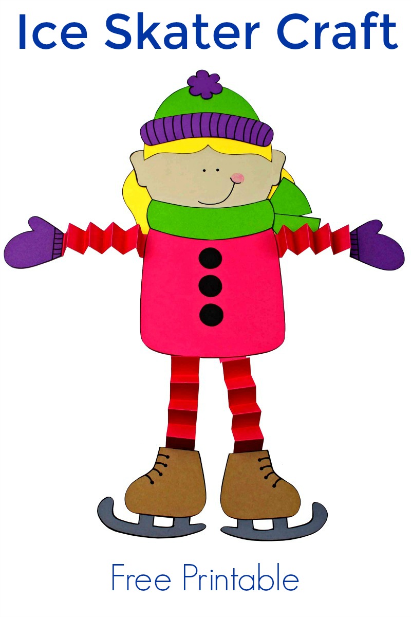 pin cute printable ice skate girl