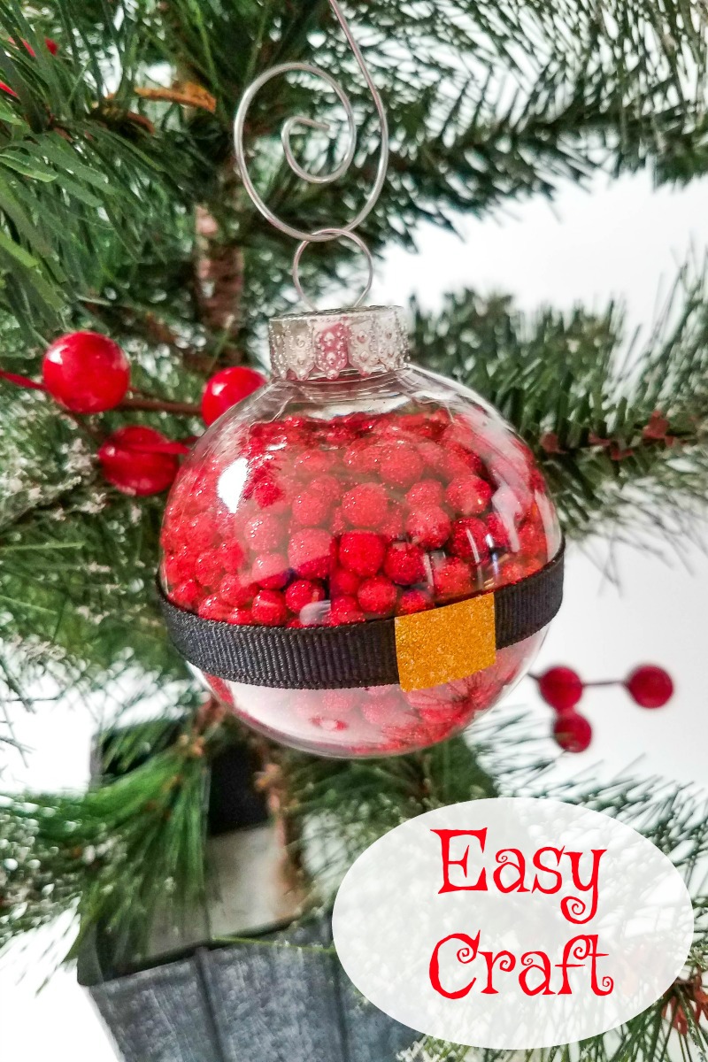 Cute and Easy Santa Ball Ornament Craft - Mama Likes This