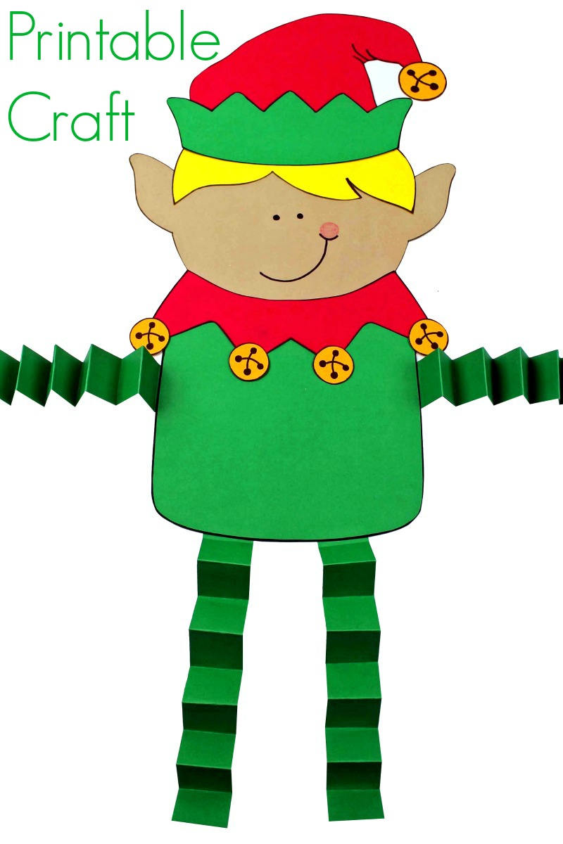 How to Elf Yourself + Free Printable Elf Template Paper Craft