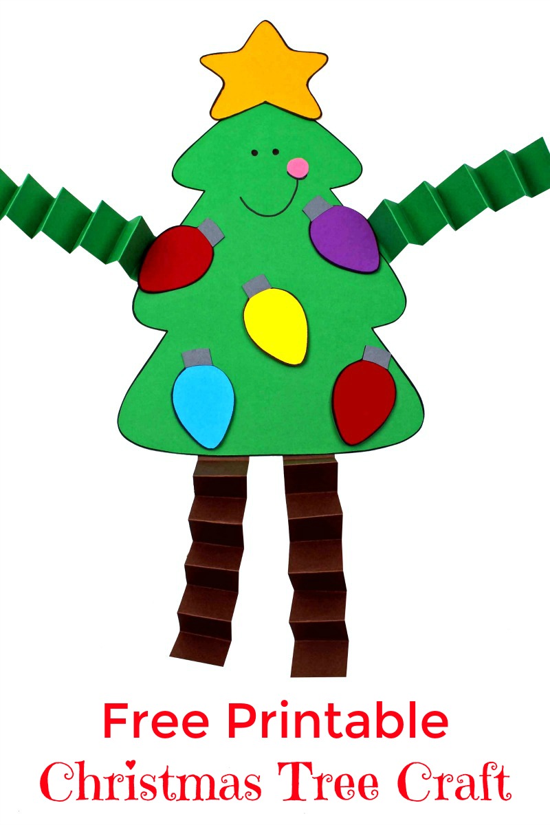 Printable Christmas Tree Craft For Kids