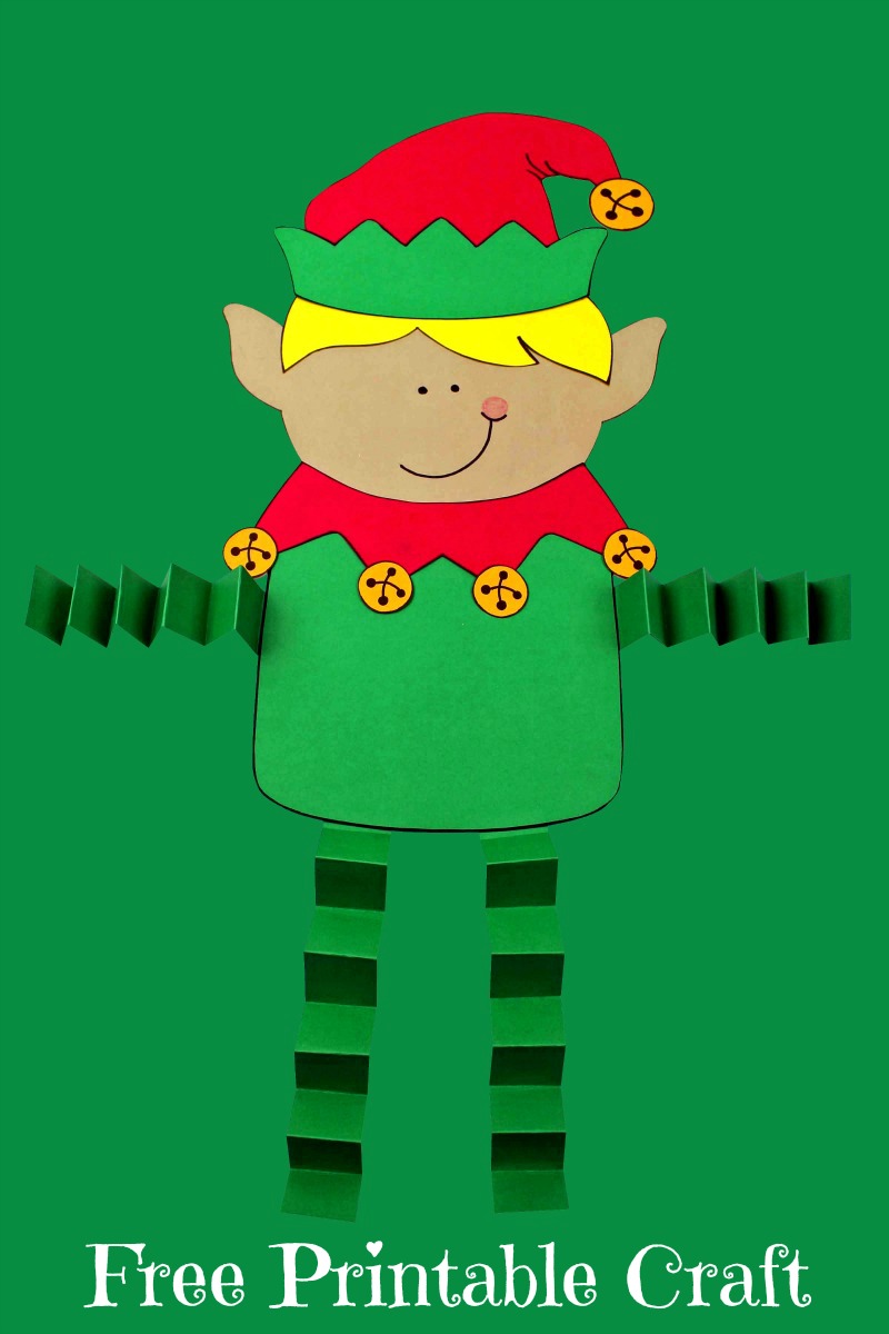 How to Elf Yourself + Free Printable Elf Template Paper Craft