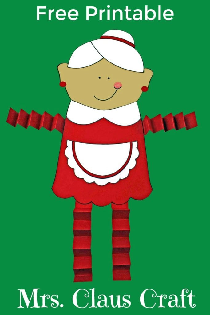 Free Printable Mrs Claus Craft for Christmas Mama Likes This