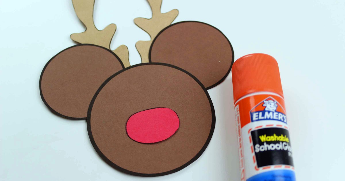 assembled rudolph mickey craft