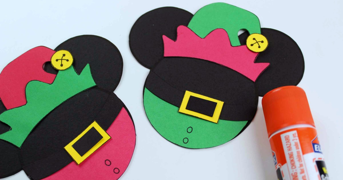 assembling the mickey elf crafts