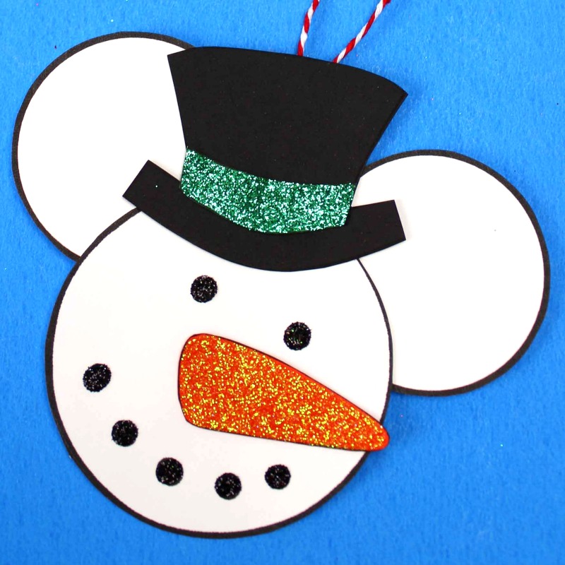 mickey snowman craft
