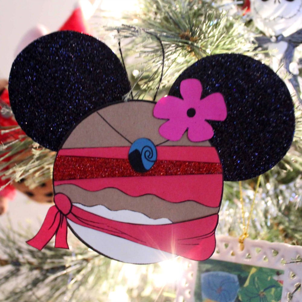 moana craft on christmas tree