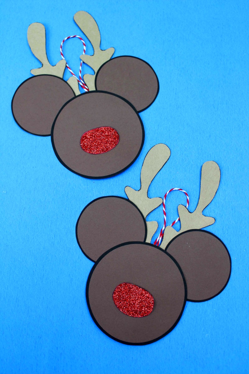 Printable Rudolph Mickey Craft