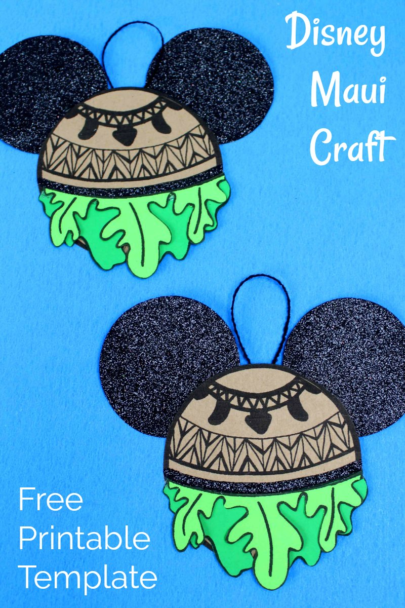 Maui Ornament Craft from Disney's Moana #DisneyOrnament #DisneyCraft #ChristmasOrnament #moana #maui #MauiCrafts #MoanaCrafts