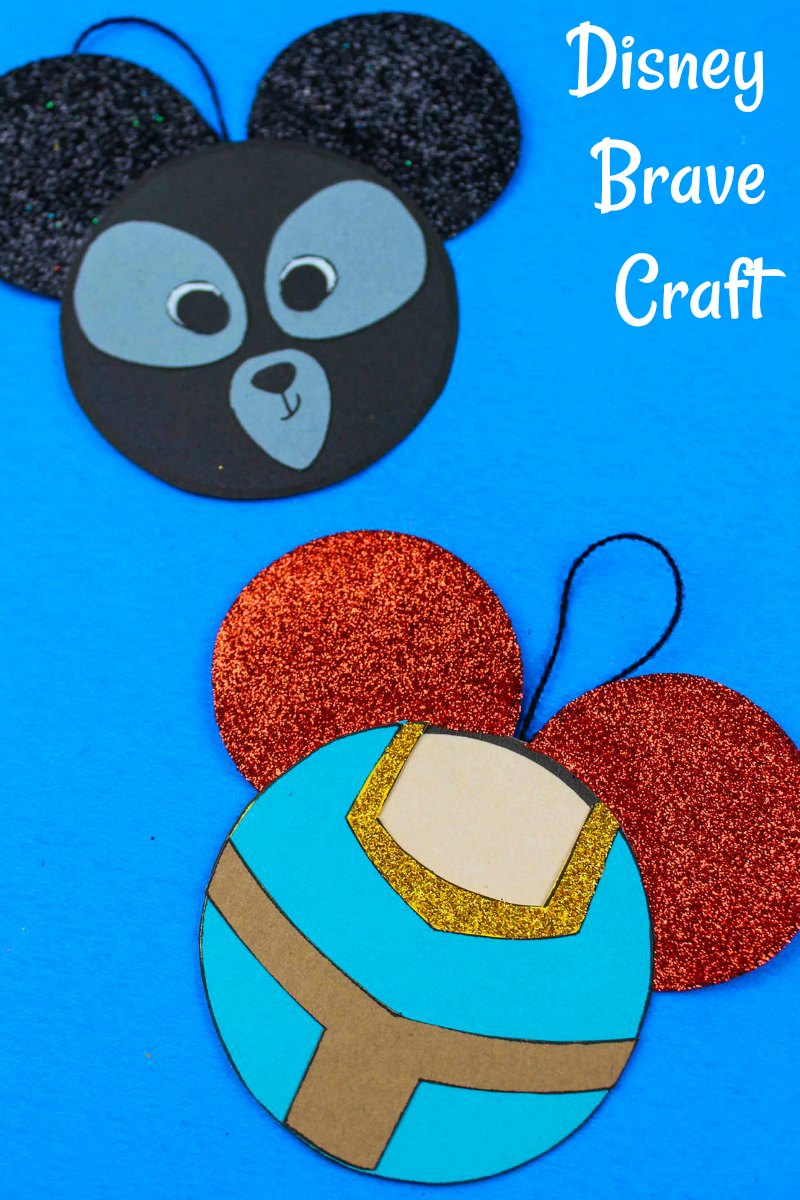 Free Printable Disney Brave Crafts #Disney #DisneyPrincess #DisneyCraft #DisneyOrnament #DisneyBrave #Merida #PrincessMerida