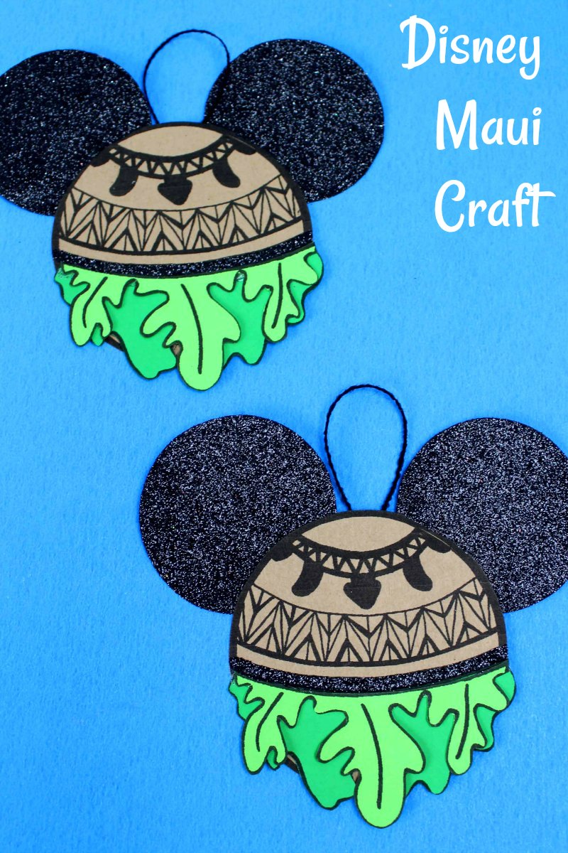 Maui Ornament Craft from Disney's Moana #DisneyOrnament #DisneyCraft #ChristmasOrnament #moana #maui #MauiCrafts #MoanaCrafts