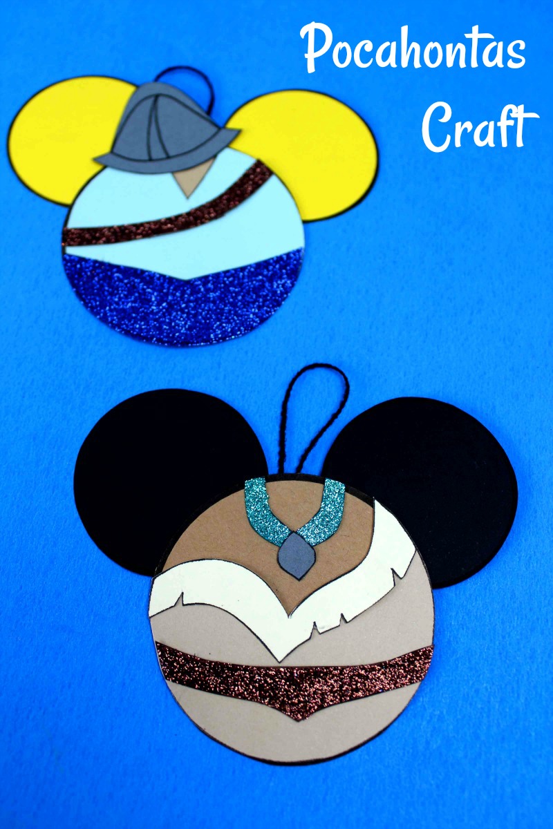 Disney Inspired Pocahontas Ornament Craft #DisneyCrafts #Pocahontas #PocahontasCrafts #JohnSmith #Disney #DisneyPrincess #DisneyPrincessCrafts