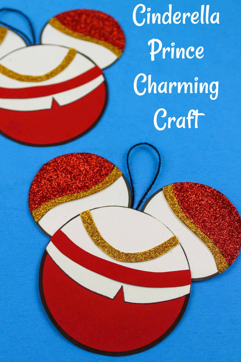 Cinderella's Prince Charming Ornament Craft #DisneyOrnament #PrinceCharming #Disney #DisneyCraft #CinderellaCraft #Cinderella