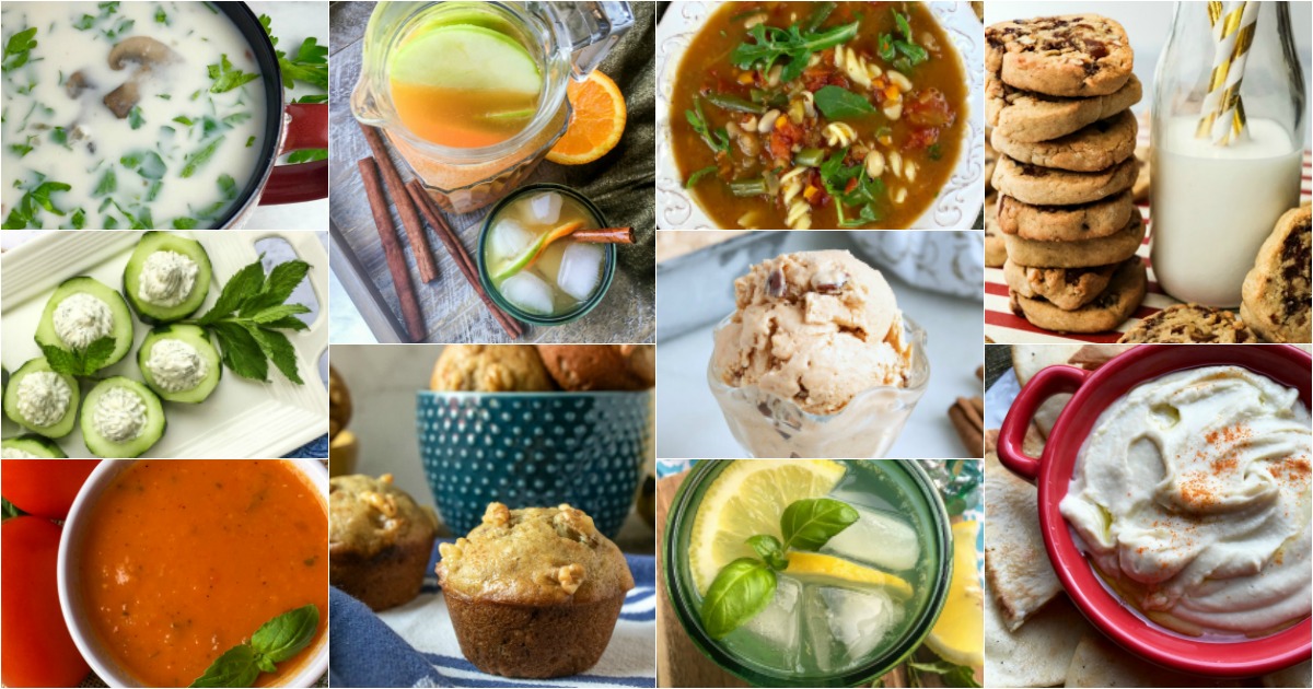 winter food collage