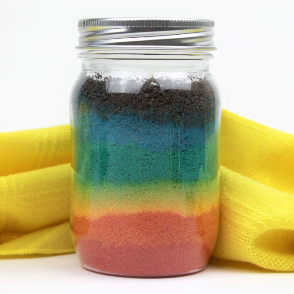 rainbow in a jar craft