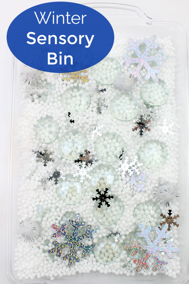 Sensory play is fun and beneficial for children, so you and your kid can have a great time with my DIY Winter sensory bin activity. 