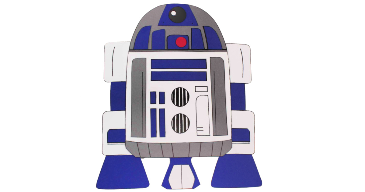 Star Wars Inspired Printable R2 D2 Craft Mama Likes This