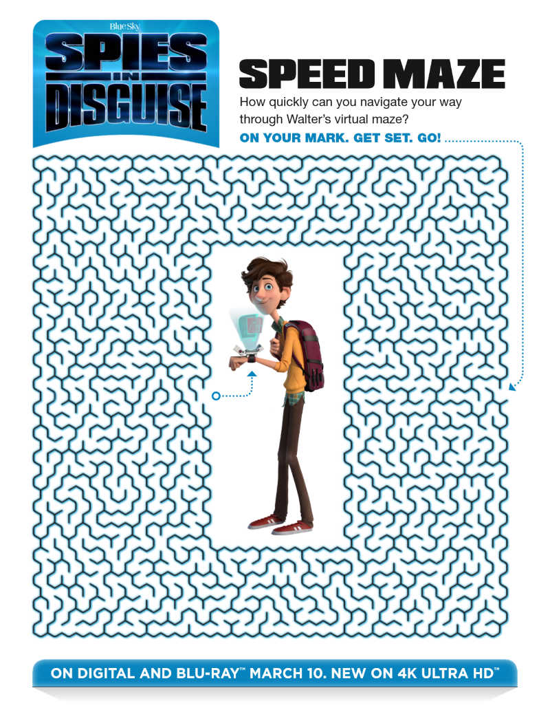 Spies in Disguise Crossword Puzzle - Mama Likes This