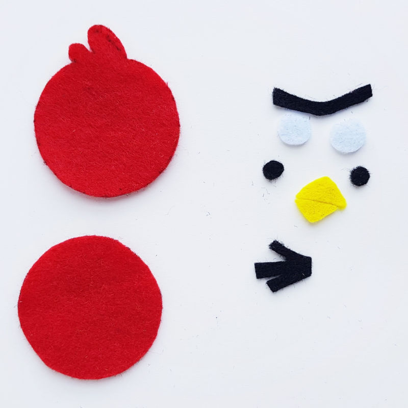 step 1 Angry Birds Pencil Topper Craft