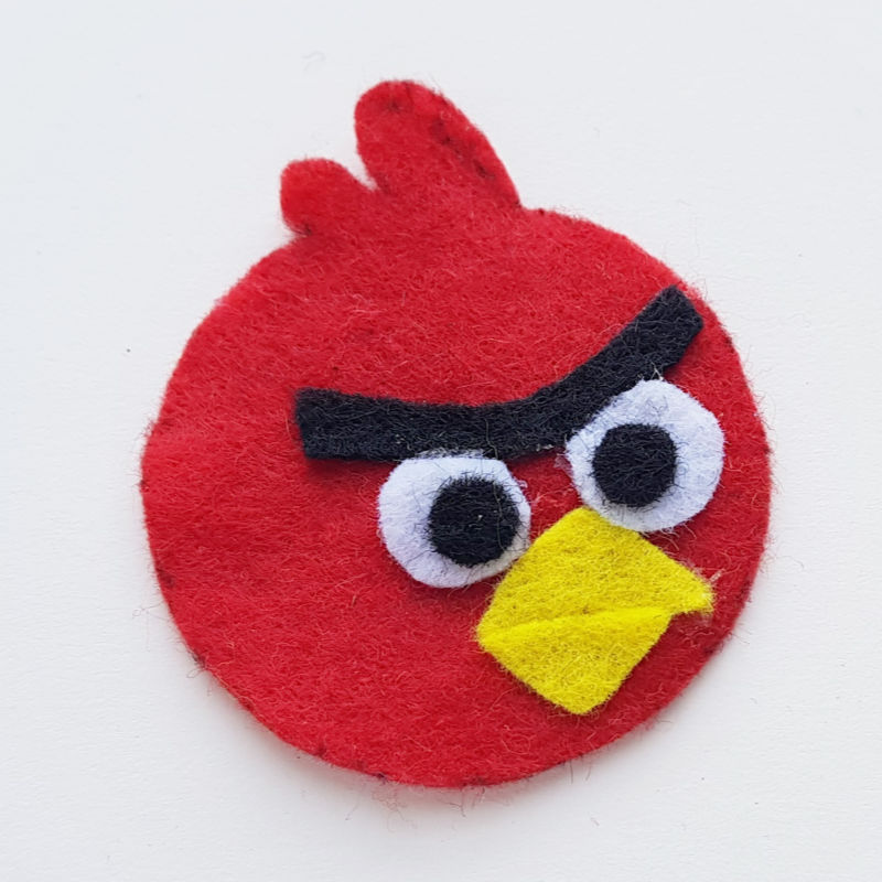 step 4 Angry Birds Pencil Topper Craft