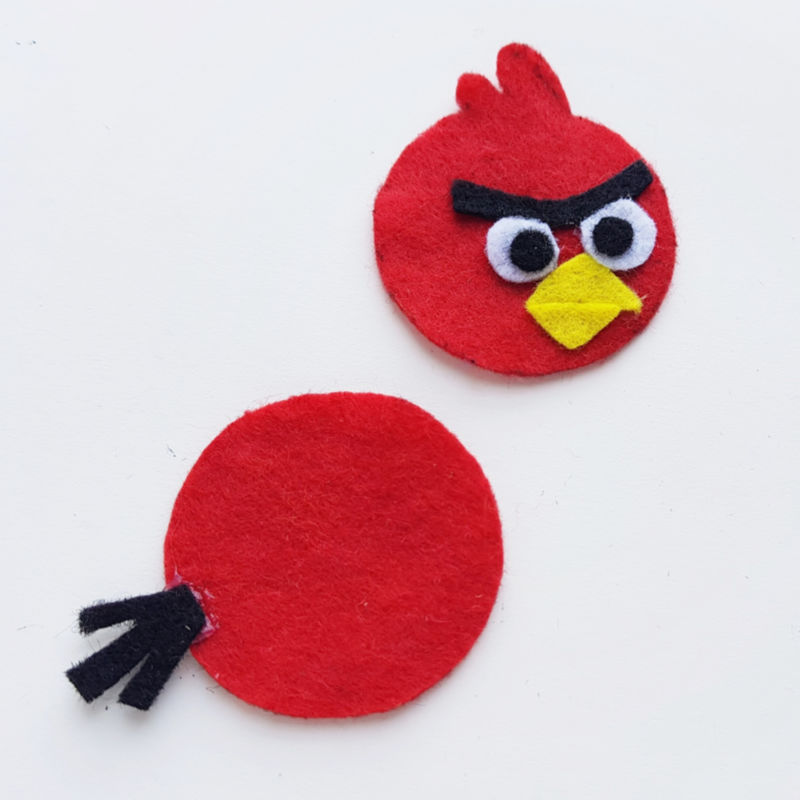 step 5 Angry Birds Pencil Topper Craft