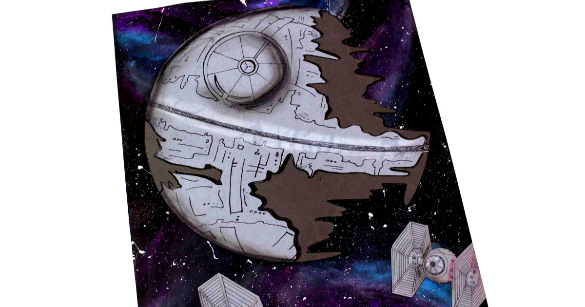 feature death star galaxy craft