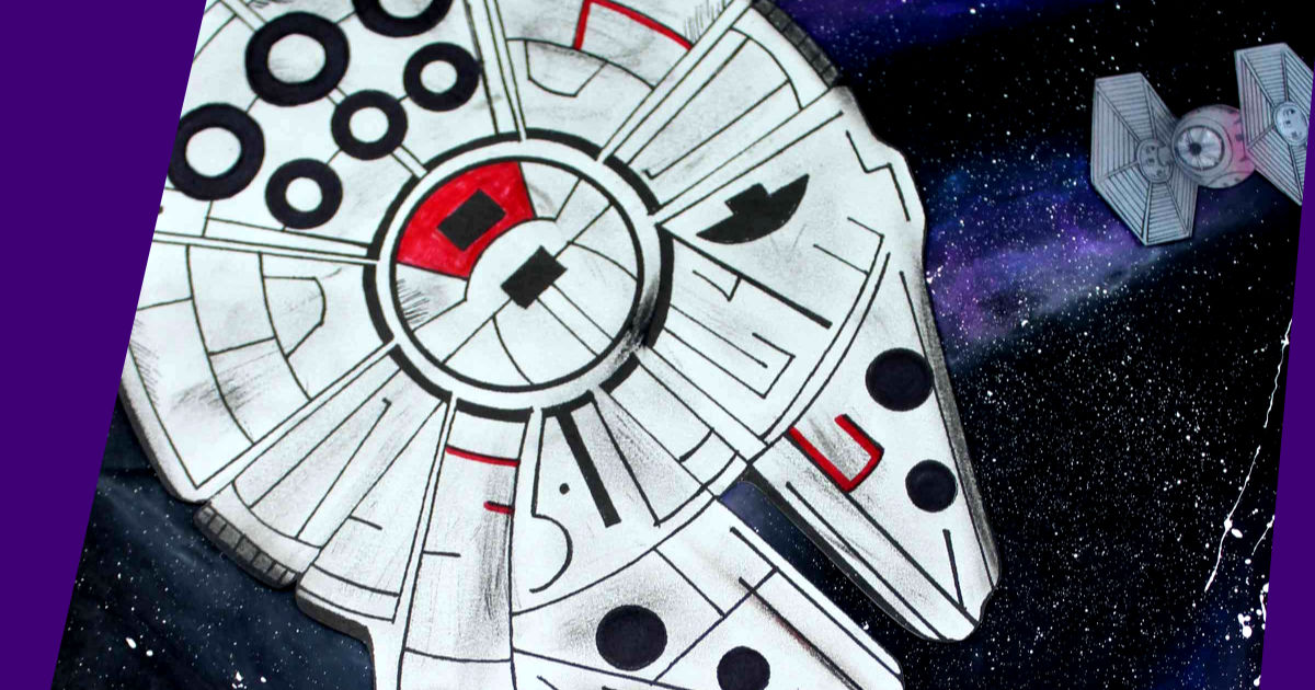 feature millennium falcon galaxy craft