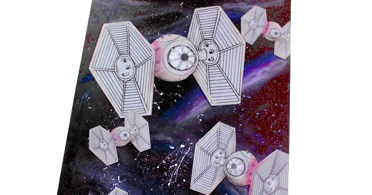 feature tie fighter galaxy art