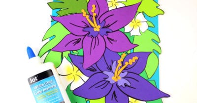 feature tropical flowers craft
