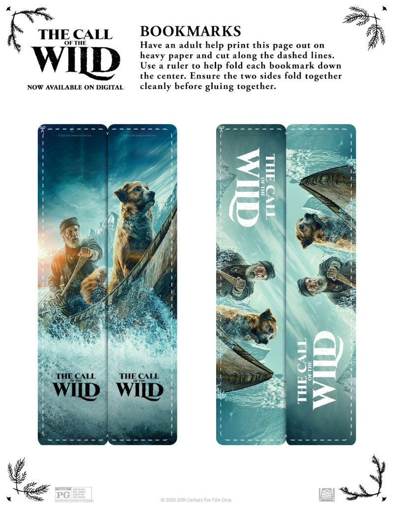 Free Printable Call of the Wild Bookmarks #Callofthewild #FreePrintable #PrintableBookmarks