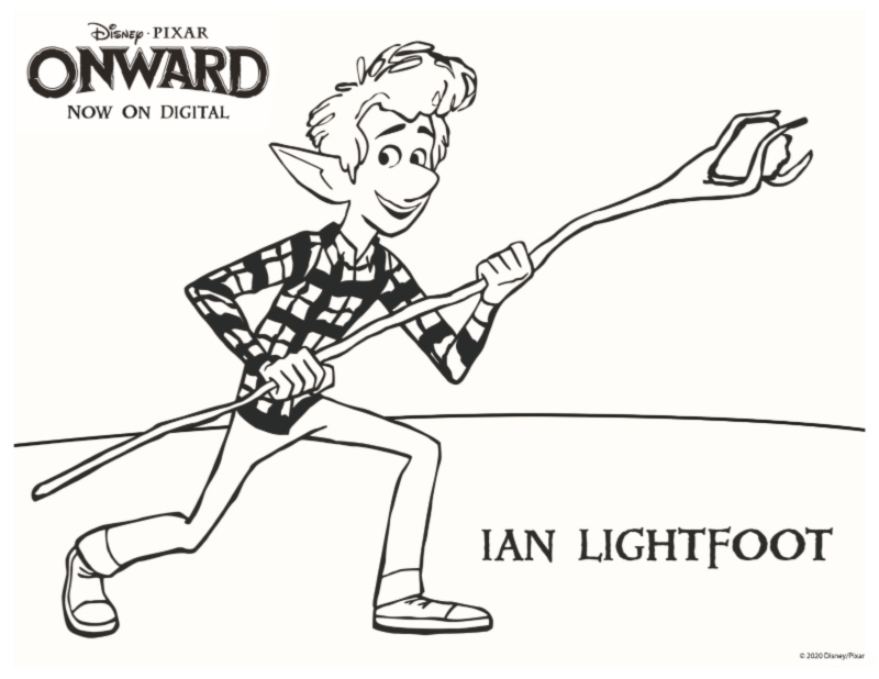 Printable Onward Ian Lightfoot Coloring Page Mama Likes This