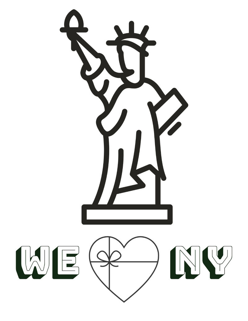 full we love new york coloring page