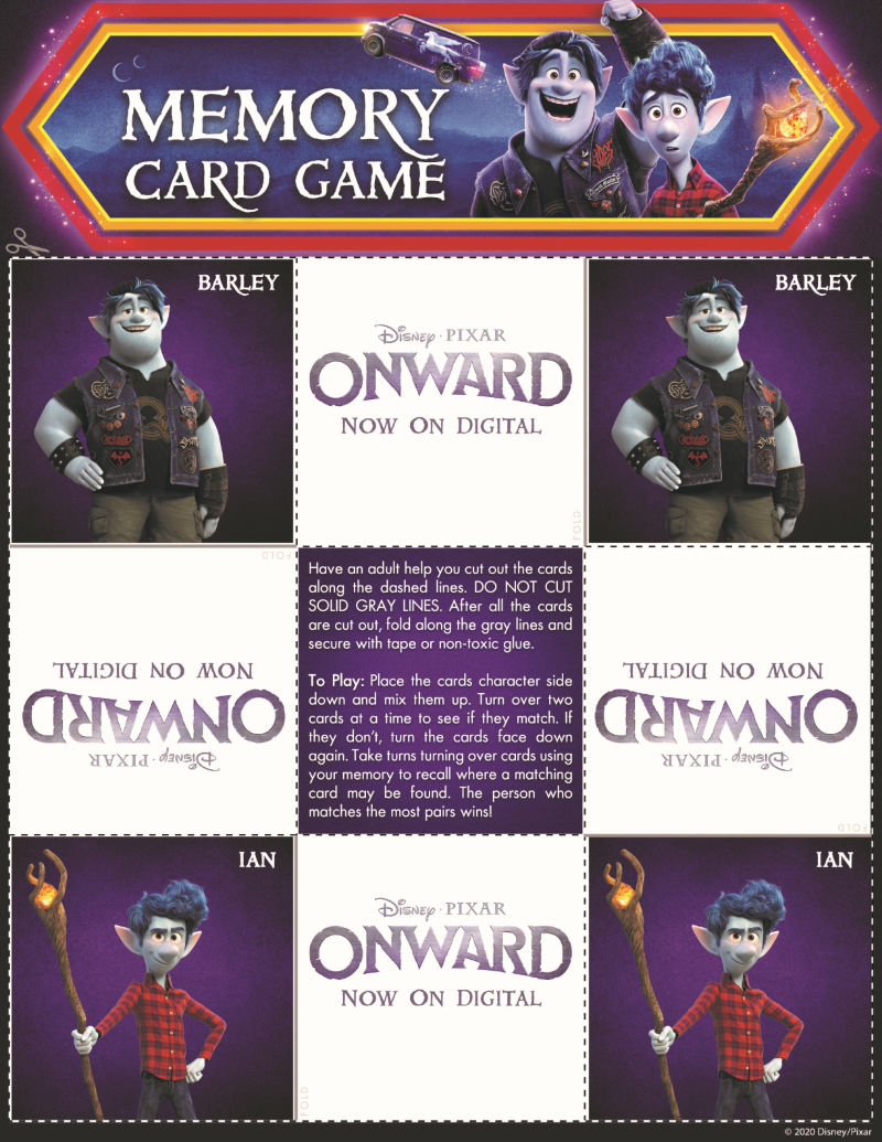 page 2 onward memory game