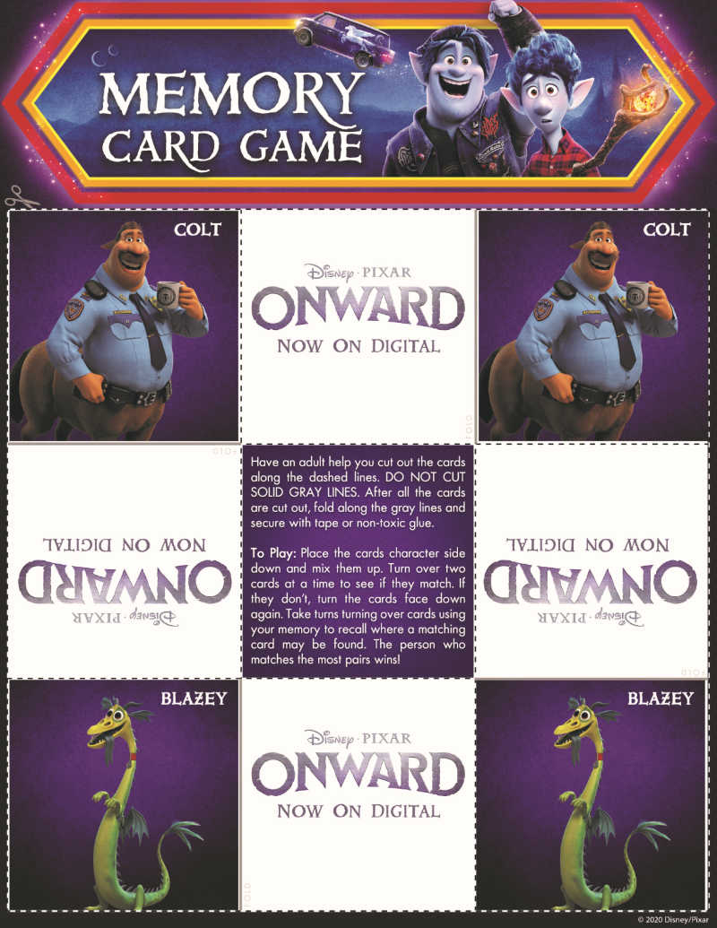 page 4 onward memory game