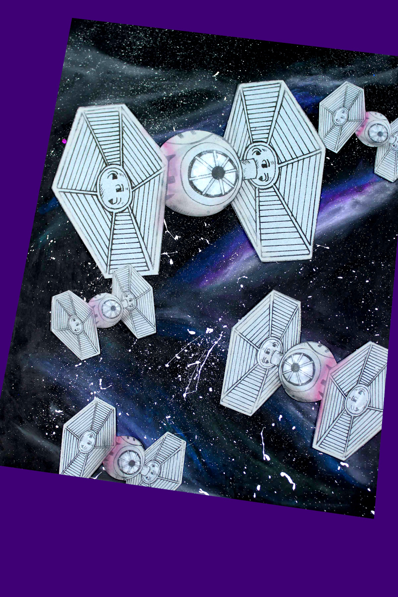 tie fighter galaxy craft w free template mama likes this