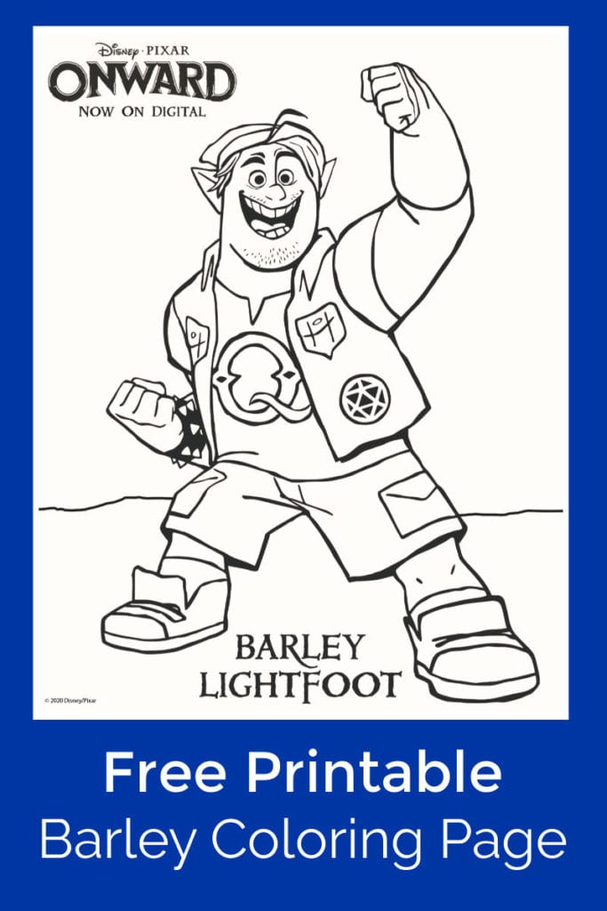 Onward Barley Lightfoot Coloring Page - Mama Likes This