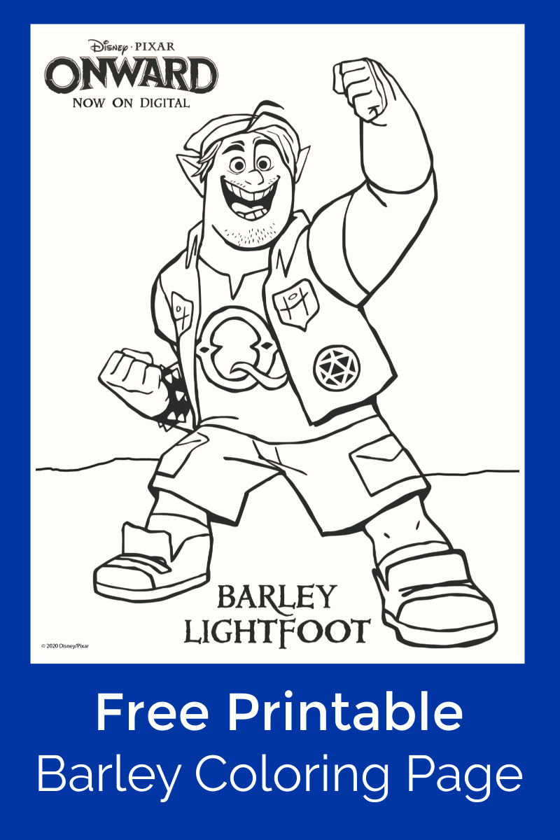 pin onward barley lightfoot coloring page